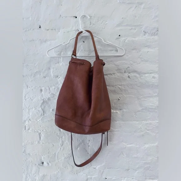 Madewell Cognac Bucket Bag - 100% Leather - Picture 5 of 6